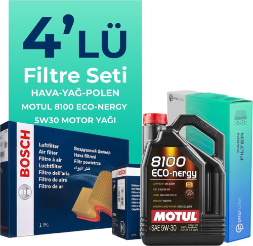 Kia Rio 1.2 MPI Filtre Bakım Seti Motul Motor Yağlı (2017-2022) 4 Lü