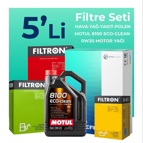 Kia Ceed 1.6 Dizel Filtre Bakım Seti Motul Motor Yağlı (2019-2023) 5 Li