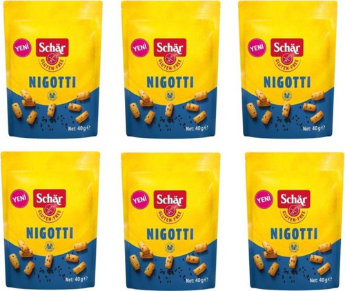 Nigotti 40 G. Çörek Otlu Glutensiz Mini Kraker 6 Adet