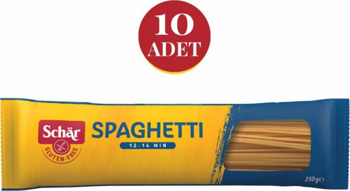 Spagetti Glutensiz Makarna 250 Gr (10 Adet)