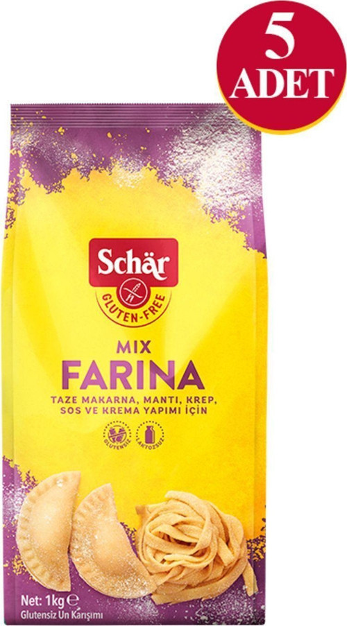 Farina Çok Amaçlı Glutensiz Un Karışımı 1000 Gr (5 Adet)