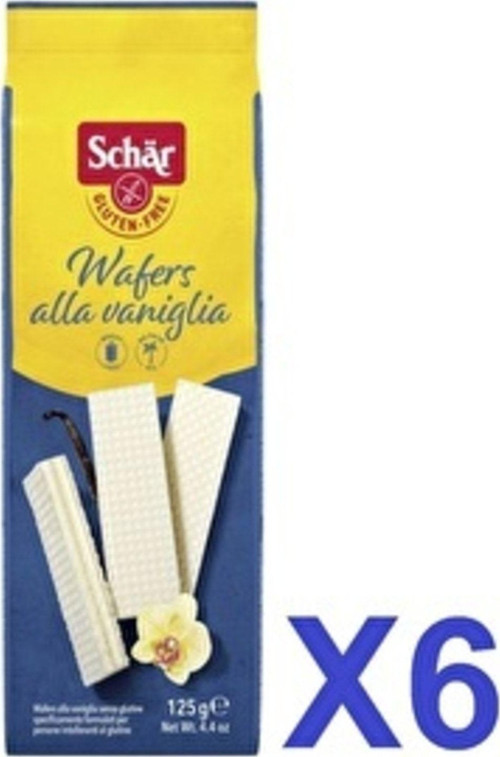 Wafers Alla Vaniglia 125 Gr Vanilyalı Gofret 6 Adet