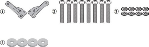 1173KIT HONDA CB 650 R (19-20) Yan Çanta Taşıyıcı Bağlantı Kiti
