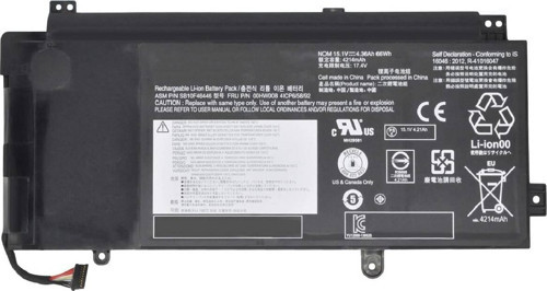 Lenovo ThinkPad Yoga 15 20D RLL-125 Notebook Bataryası Pili