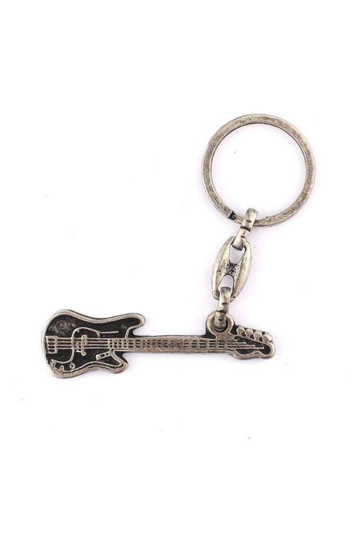 Eskitme Gitar Tasarımlı Anahtarlık ''Newlifepromosyon'' Mdl476