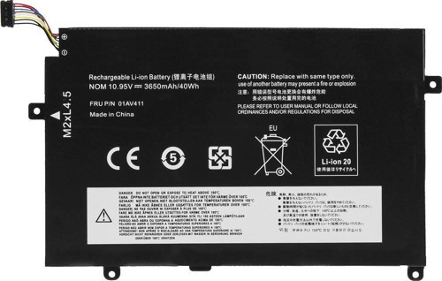 Lenovo ThinkPad E470, E475, 01AV411 Notebook Bataryası pili