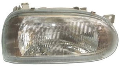 1992-1998 Volkswagen Golf 3 Far Lambası Sağ Elektrikli-Manuel-Sissiz-Çizgili Cam (H4) (Famella) (Ade