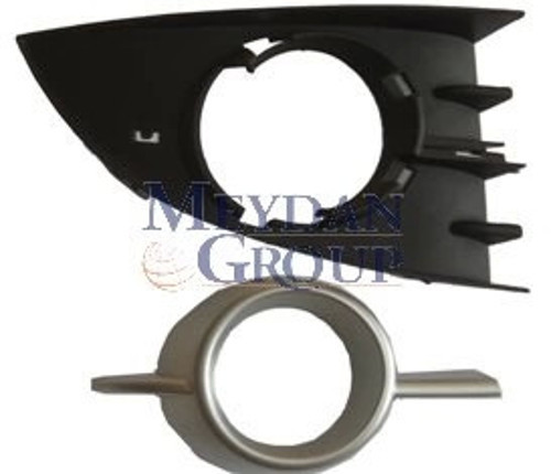 Renault Scenıc- 2- 07/09; Sis Lamba Kapağı Sağ Sis Delikli Siyah(Dış Çerçevesi Gümüş Gri)2Parça(Tyg