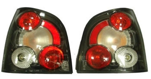 2002-2005 Volkswagen Polo 5 Modifiye Stop Lambası Sağ-Sol Set 2 Parça Siyah-Kırmızı-Kırmızı-Beyaz (A