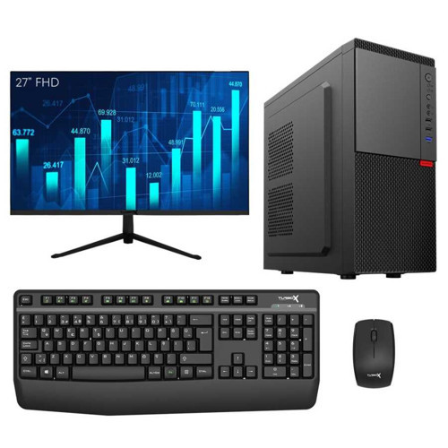 Tx5487 i5 7400 8GB DDR4 Ram 512GB M.2 NVMe SSD 27 inç FHD Monitör Masaüstü Ofis Hazır Sistem