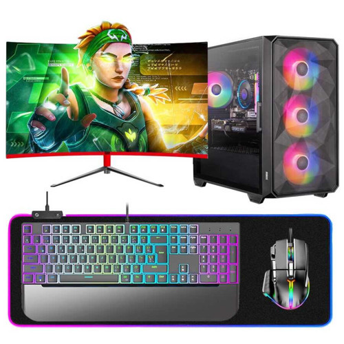 Ivy i5 13400F 16GB Ram 512GB NVMe SSD MSI RX 6700 XT OC 12GB 27 inç 165Hz Monitör Oyun Hazır