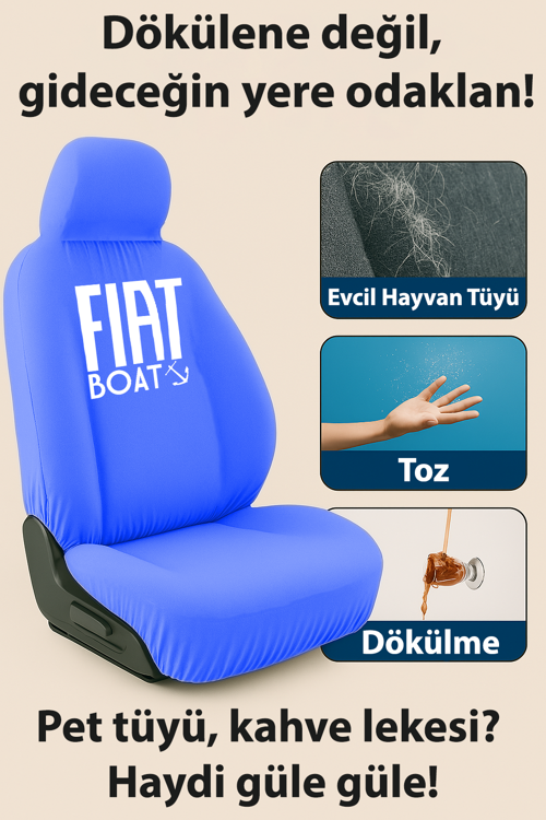 Fiat / Tofaş Tipo ile uyumlu oto koltuk kilifi fit yapisi ile aracinizin havasini degistirir 6