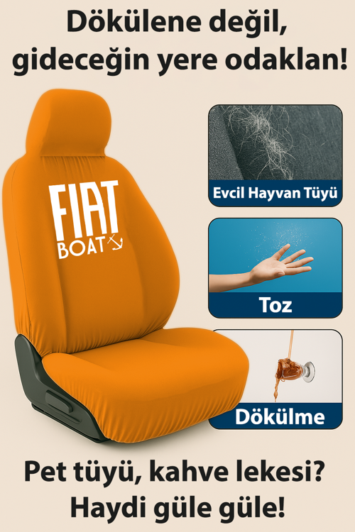 Fiat / Tofaş Tipo ile uyumlu oto koltuk kilifi fit yapisi ile aracinizin havasini degistirir 6