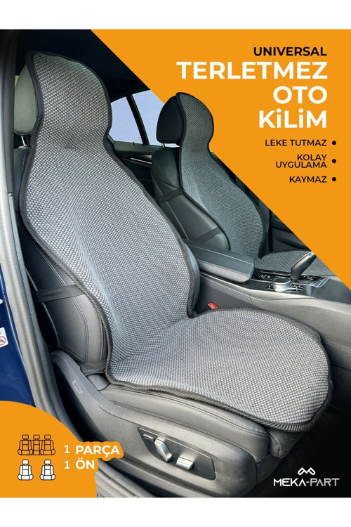 Oto Koltuk Koruyucu Kılıf Tekli Füme Universal 1 Parça Ön Koltuk Için