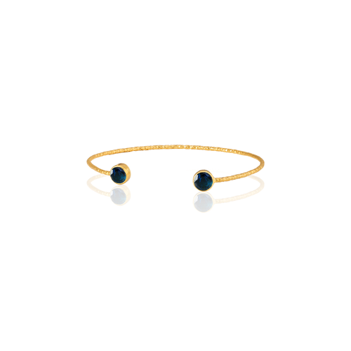 Kadir Jewellery 22 Ayar Altın Kaplama El İşçiliği Zirkon Taşlı Kadın Charm Bileklik