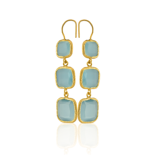 Kadir Jewellery 22 Ayar Altına Kaplama Kadın Sallantılı Küpe -El İşçiliği Ve Hipoalerjenik Küpe