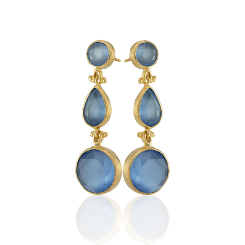 Kadir Jewellery 22 Ayar Altın Kaplama Vintage Küpe -El İşçiliği Ve Hipoalerjenik Küpe