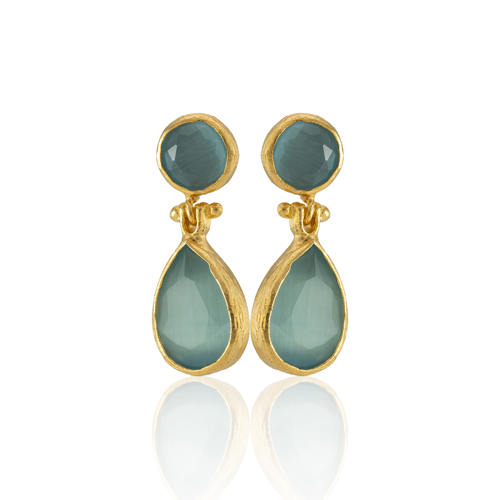 Kadir Jewellery 22 Ayar Altın Kaplama Vintage Küpe -El İşçiliği Ve Hipoalerjenik Küpe