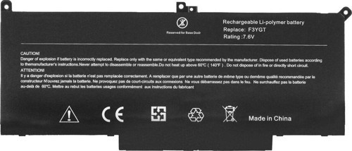 Dell Latitude 7390 Notebook Bataryası Pili - Ver.2 - 4 Cell