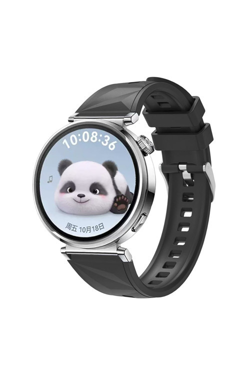 Huawei Watch Gt5 41Mm Uyumlu Zore Krd-129 Silikon Kordon Strap Kayış-Siyah