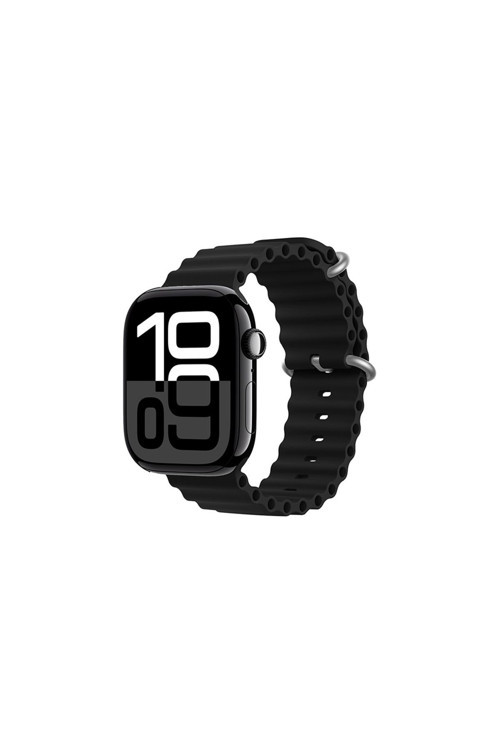 Watch 10 42Mm Uyumlu Zore Krd-75 Silikon Kordon-Siyah