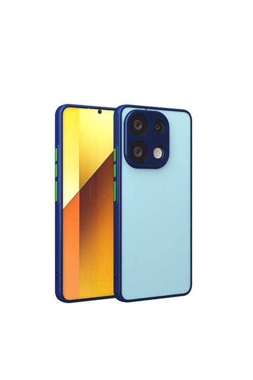 Xiaomi Redmi Note 13 4G Uyumlu Kılıf Zore Hux Kapak-Lacivert