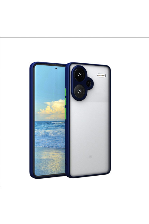 Xiaomi Redmi Note 13 5G Uyumlu Kılıf Zore Hux Kapak-Lacivert