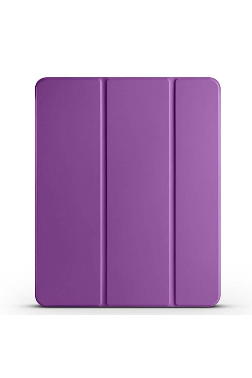İpad Air 13 2025 M3 Zore Smart Cover Kalem Bölmeli Standlı 1-1 Kılıf - Mor