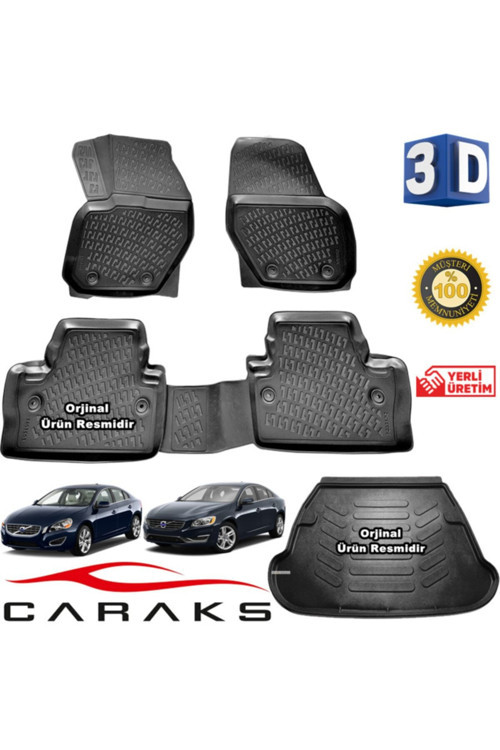Volvo S60 3D Havuzlu Paspas + 3D Bagaj Havuzu 2011-2019 Arası Marka