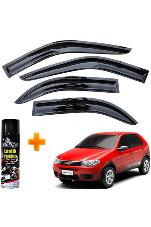 Fiat Palio Mügen Cam Rüzgarlığı Tüm Kasalara Uyumlu 2 Li Takım +500Ml Lastik Parlatıcı