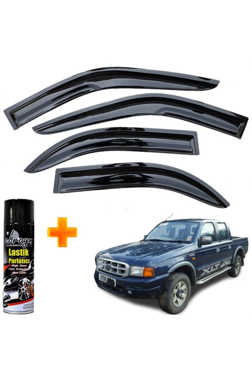 Ranger Mügen Cam Rüzgarlığı 1999-2009 Arası 4 Lü Takım +500Ml Lastik Parlatıcı