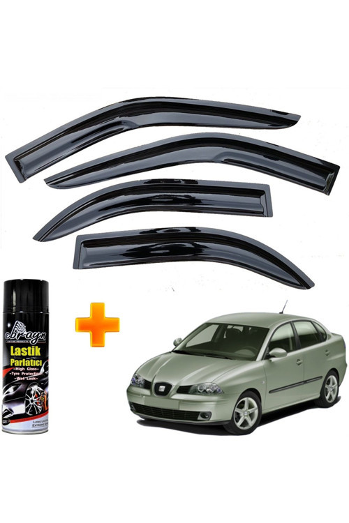 Seat Cordoba Mügen Cam Rüzgarlığı 2003-2009 Arası 4 Lü Takım +500Ml Lastik Parlatıcı