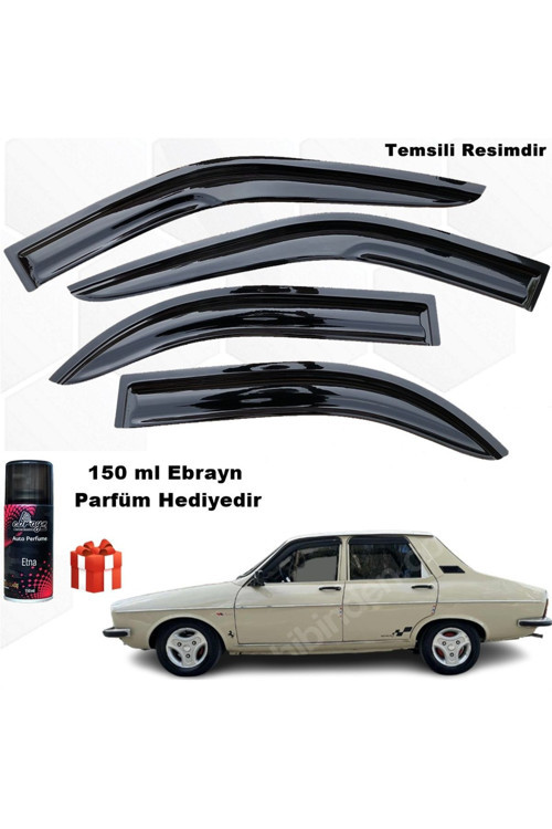 Renault 12 Toros Sedan Mügen Cam Rüzgarlığı 4 Lü Takım Koku Hediyeli