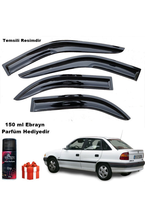 Opel Astra F Mügen Cam Rüzgarlığı Sedan 1991 - 1998 Arası 4 Lü Takım Koku Hediyeli