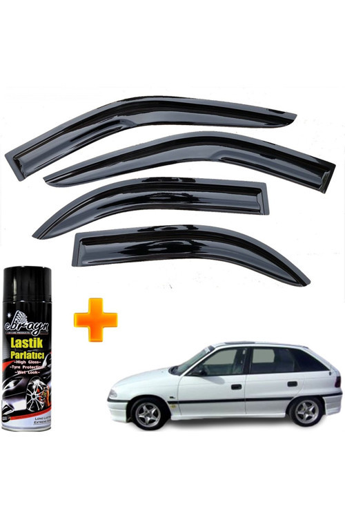 Opel Astra F Mügen Cam Rüzgarlığı Hb 1991-1997 Arası 4 Lü Takım +500Ml Lastik Parlatıcı