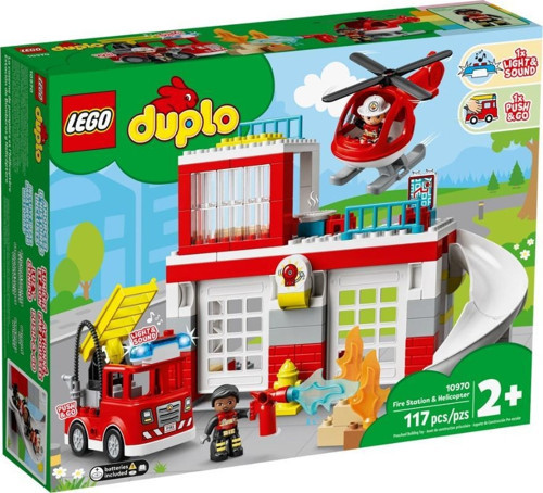 Duplo İtfaiye Merkezi ve Helikopter 10970 +2 Yaş (117 Parça)
