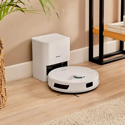 Alex Laser Power 1289H Otomatik Boşaltım Sistemli Yeni Nesil Moplu 10 kPa Robot Süpürge Beyaz