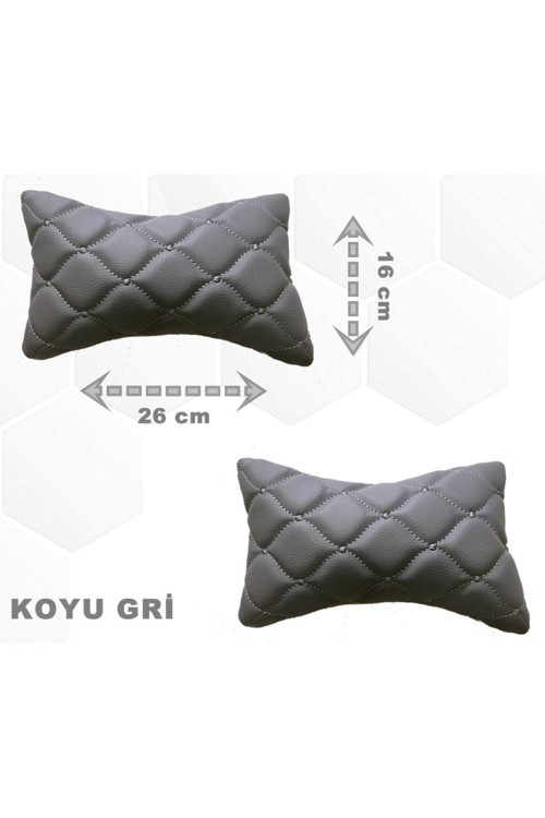 Alfa Romeo 156 2003-2005 Arası Oto Koltuk Boyunluk Suni Deri Ve Jarse 2 Adet