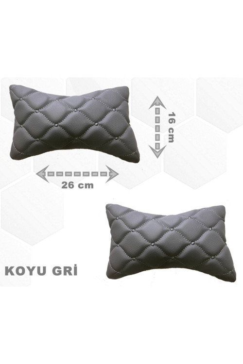 Mitsubishi L300 2007 - 2018 Arası Oto Koltuk Boyunluk Suni Deri Ve Jarse 2 Adet