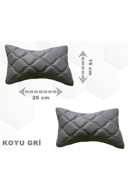 Hyundai Tucson 2005 - 2010 Arası Oto Koltuk Boyunluk Suni Deri Ve Jarse 2 Adet