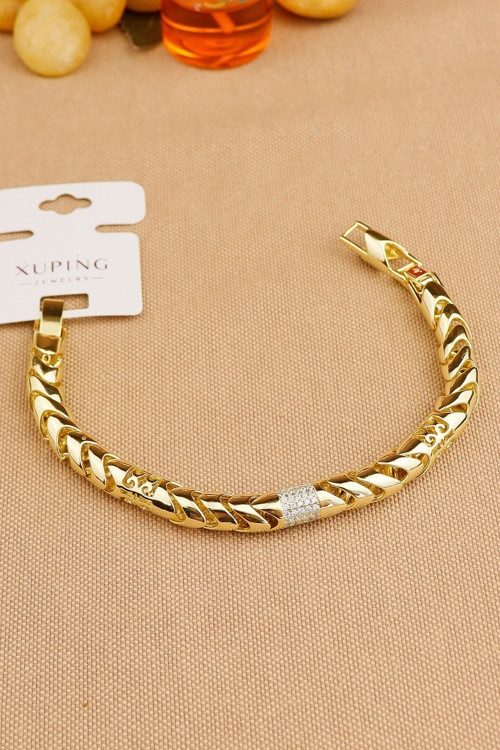 Xuping Marka Vip Yılan Model Kuyumcu İşçiliğinde Taşlı Bileklik Gold Paslanmaz Kararmaz