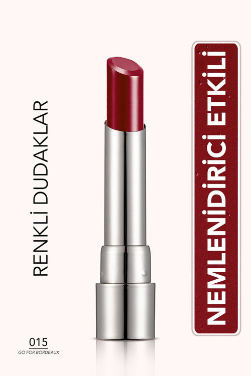 Nemlendirici Parlak Ruj - Sheer Up Lipstick - 015 Go For Bordeaux - 8682536012133