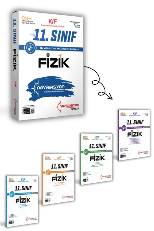 Navigasyon Yayınları 11.Sınıf Fizik Müfredatının Tamamı Kif Seti (Kademeli İlerleme Fasikülleri)