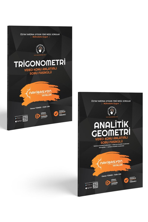 Rasyonel Yayınları Ayt Trigonometri Ve Analitik Geometri Video Konu Anlatımlı Soru Bankası Seti (2 Kitap)