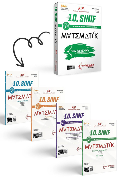 Navigasyon Yayınları 10. Sınıf Matematik Kademeli İlerleme Fasikül Seti (Meb Müfredatına Uygun-Ösym Ayarında)