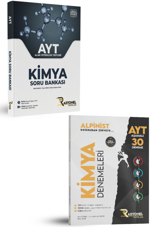 Rasyonel Yayınları Ayt Kimya Soru Bankası / Ayt Kimya Aşamalı Deneme Seti (Meb Müfredatına Uygun/ Ösym Ayarında)
