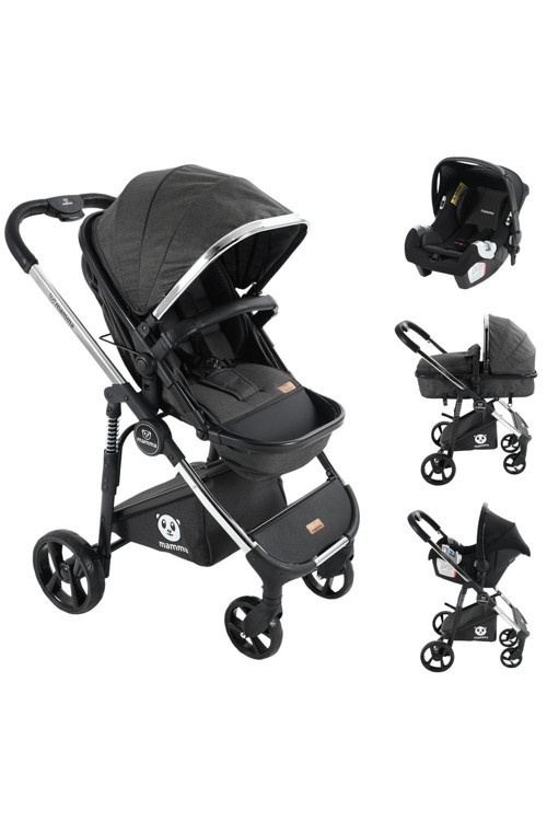 Titanium 6 in 1 Yeni Nesil Krom Kaplama Amortisörlü Travel Sistem Bebek Arabası + Oto Koltuğu