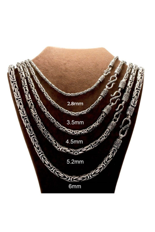 5.2Mm Italyan Kancalı Kral Model 925 Ayar Gümüş Erkek Kolye Zincir 240079804