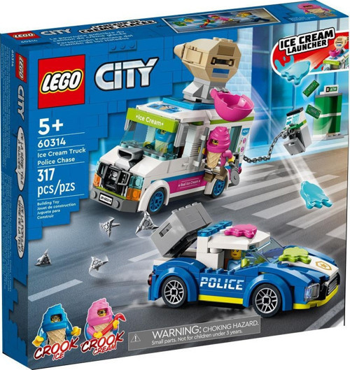 City Dondurma Kamyonu Polis Takibi 60314 +5 Yaş (317 Parça)