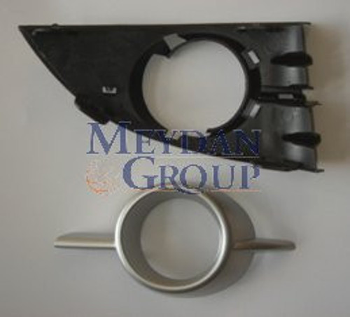 Renault Scenic 2 07/09 Si̇s Lamba Kapağı Sol Si̇s Deli̇kli̇ Si̇yah(dış Çerçevesi̇ Gümüş Gri̇)2parça(